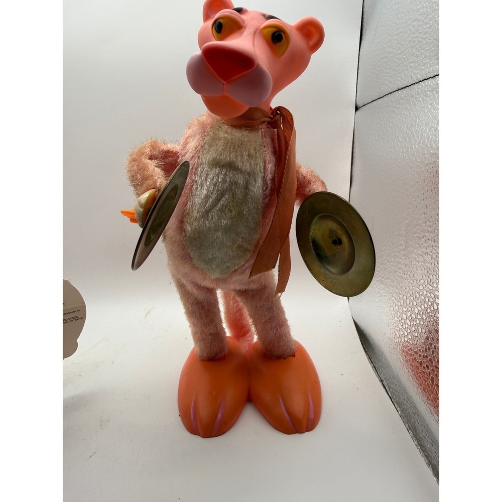 Illco Pink Panther Wind Up Toy Good Vintage Cymbal Player United Artists Corp